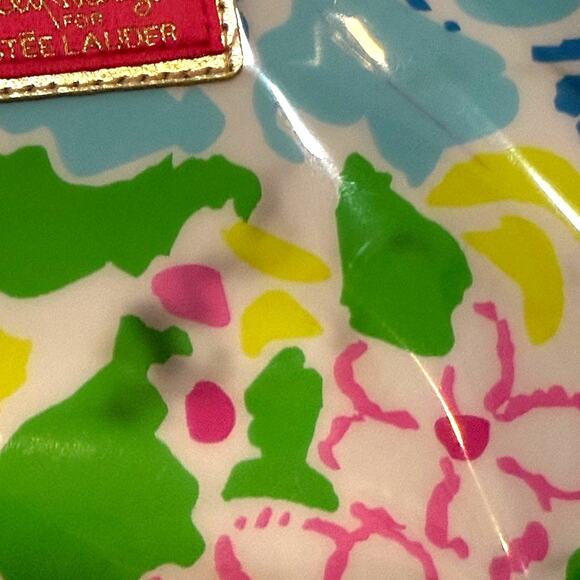 Lilly Pulitzer Floral Cosmetic Bag - Pink, Blue, Green - Picture 8 of 10